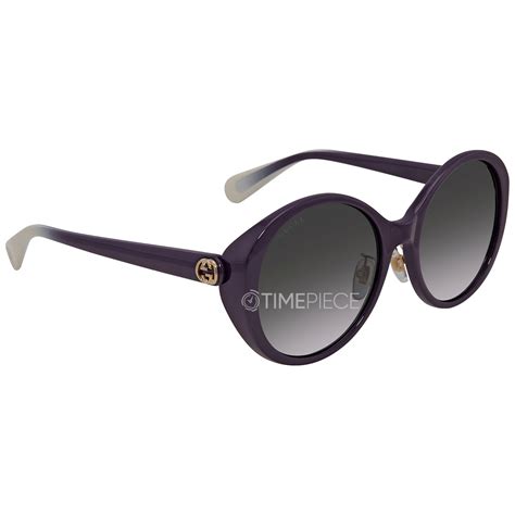 gucci gg0370sk|Gucci Grey Round Ladies Sunglasses GG0370SK.